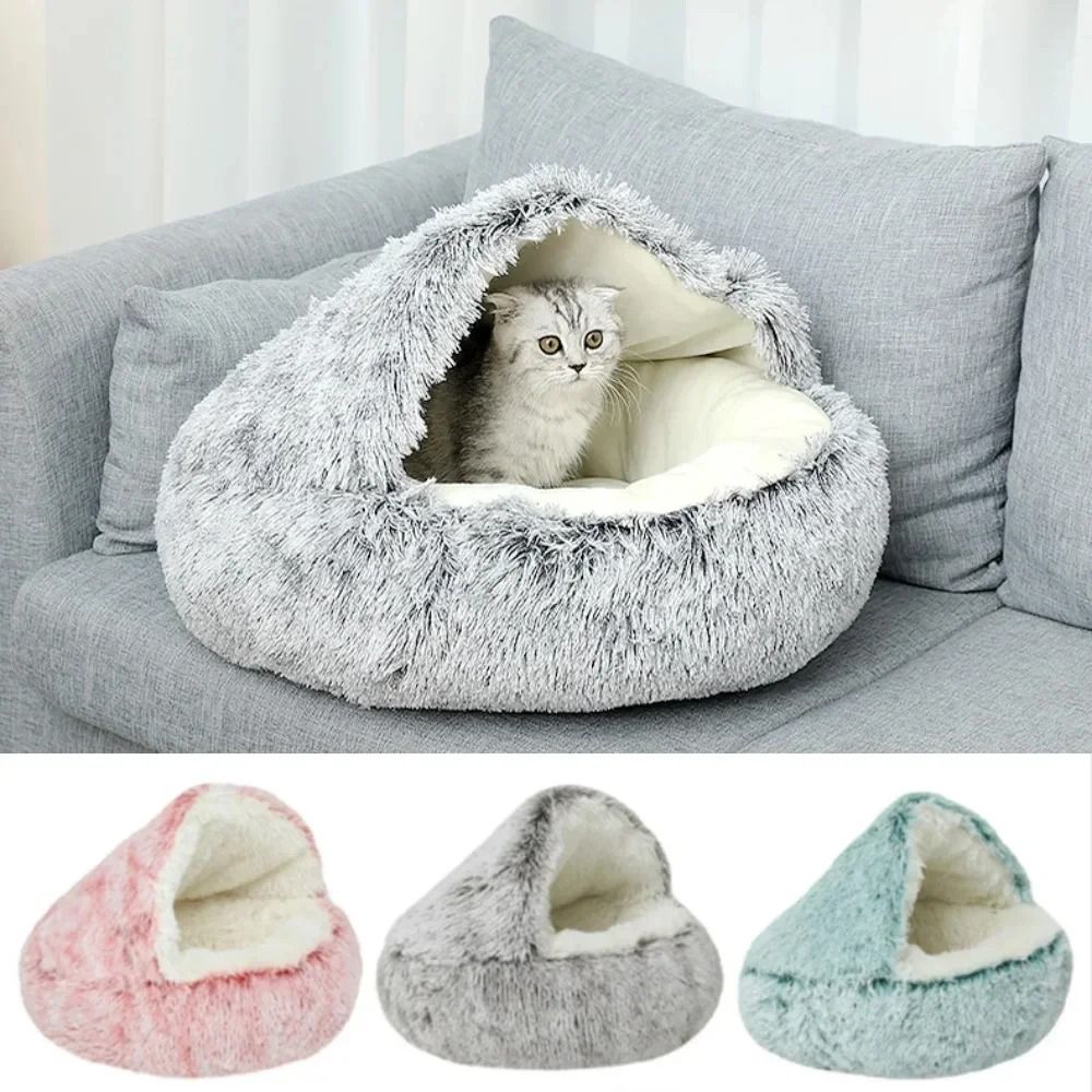 Plush Hooded Anti Anxiety Pet Sanctuary 06 m