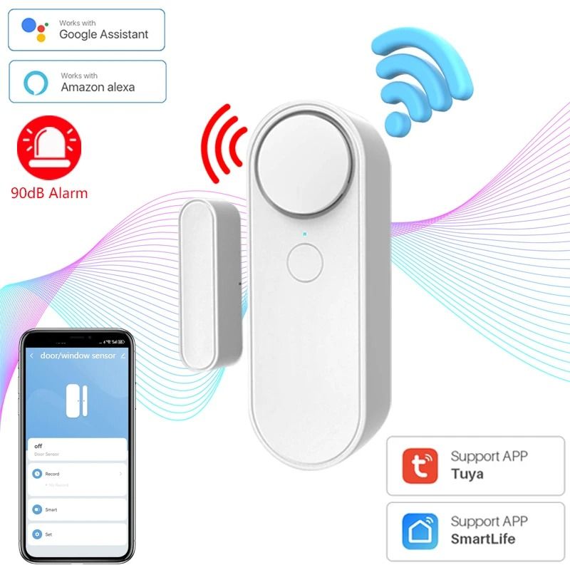 Tuya Smart WiFi Door & Window Security Sensor 6 Pcs