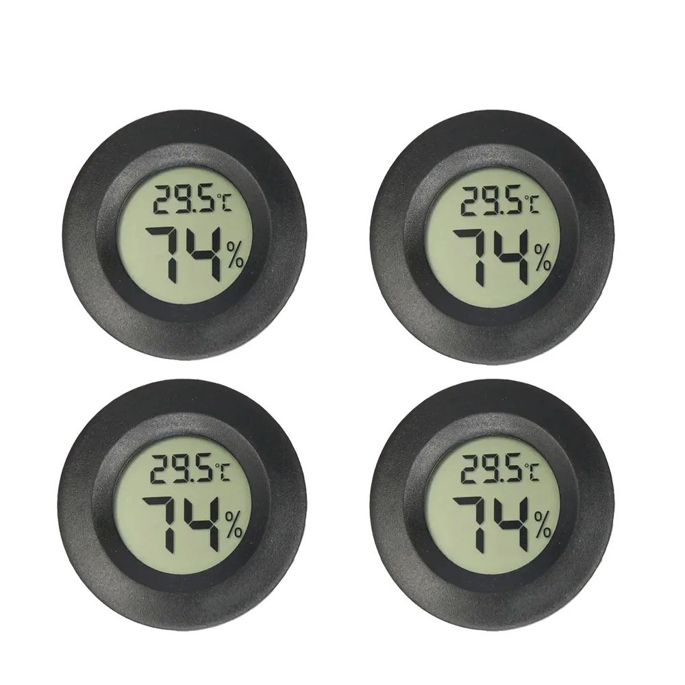 Mini Digital Hygrometer Thermometer Indoor Temperature And Humidity Monitor (LCD Display) black 1pc