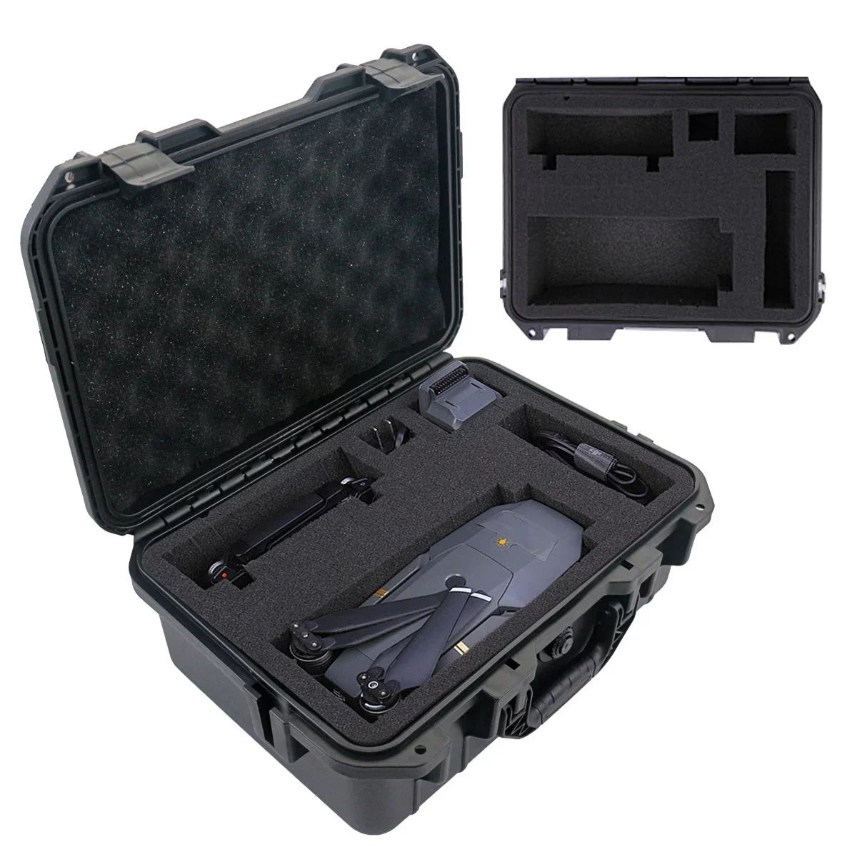 Waterproof Hard Carry Tool Case With Pre Cut Foam Shockproof Protective Storage Box For Tools & Electronics 363x290x136mm