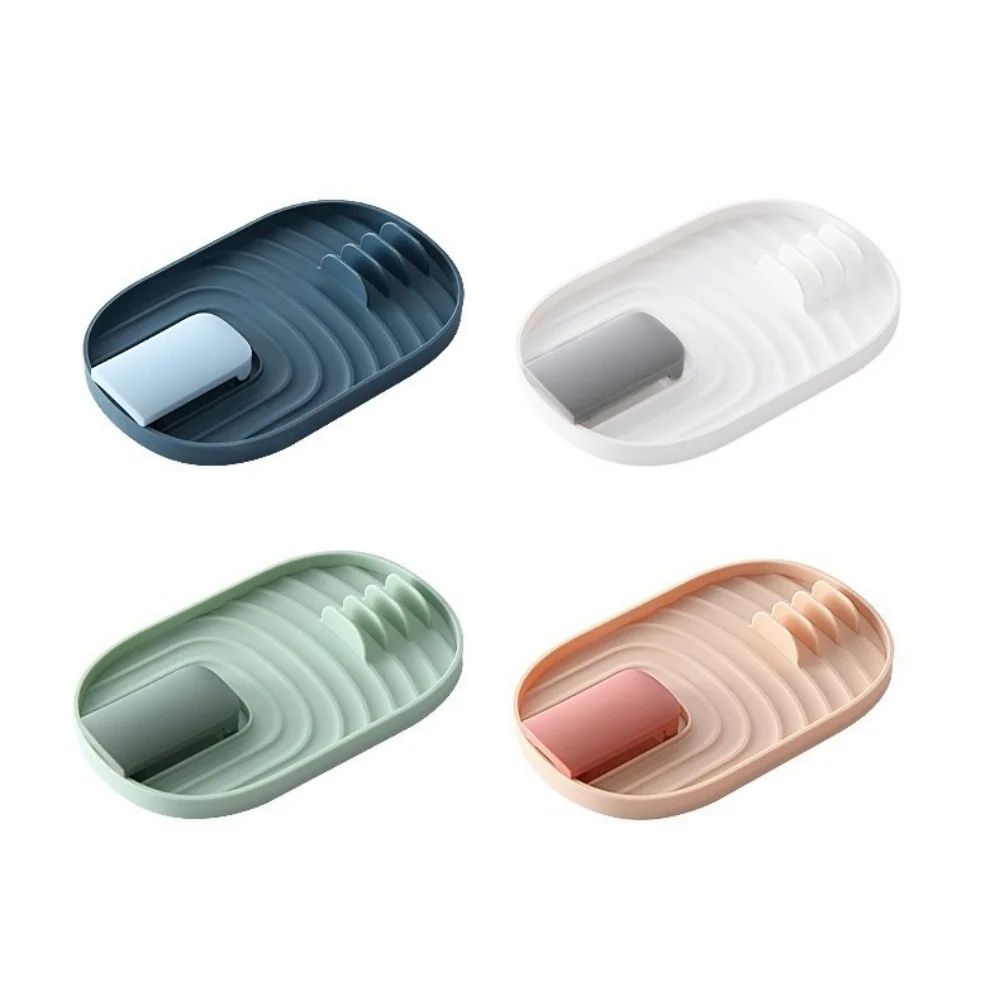 Foldable Pot Lid Holder & Spoon Rest Stove Top Organizer blue