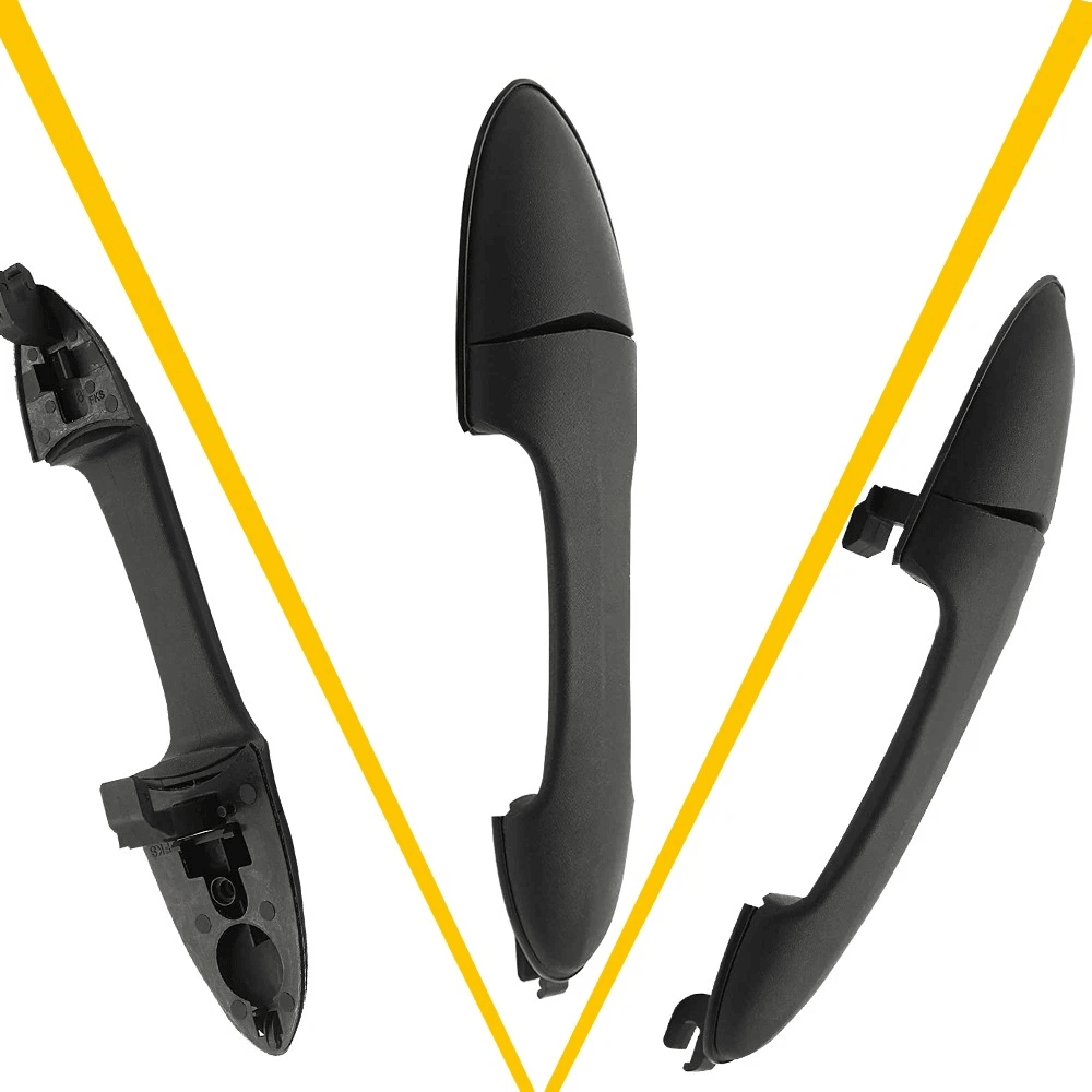 Outer Black Door Handle For Rear Left Right, High Quality Plastic, Perfect Fit, Durable, Quality Control Tested front