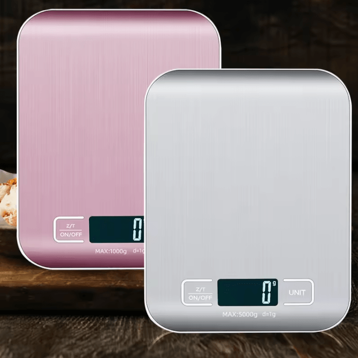 11.02 Lb 22.05 Lb Digital Kitchen Scale LCD Electronic Weighing Scale With Stainless Steel Kitchen Scale Platform a4 22.05 Lbs Battery