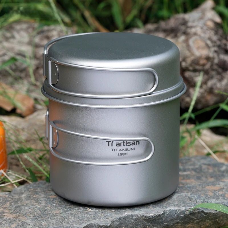 Professional Ultralight Titanium Multi Size Nesting Cookware System standard 900 s