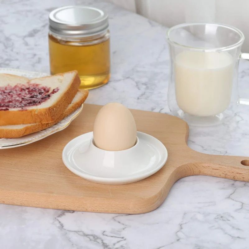 34 Grid Egg Holder For Refrigerator With Lid Clear Egg Storage Container Anti Slip Tray white 2pcs