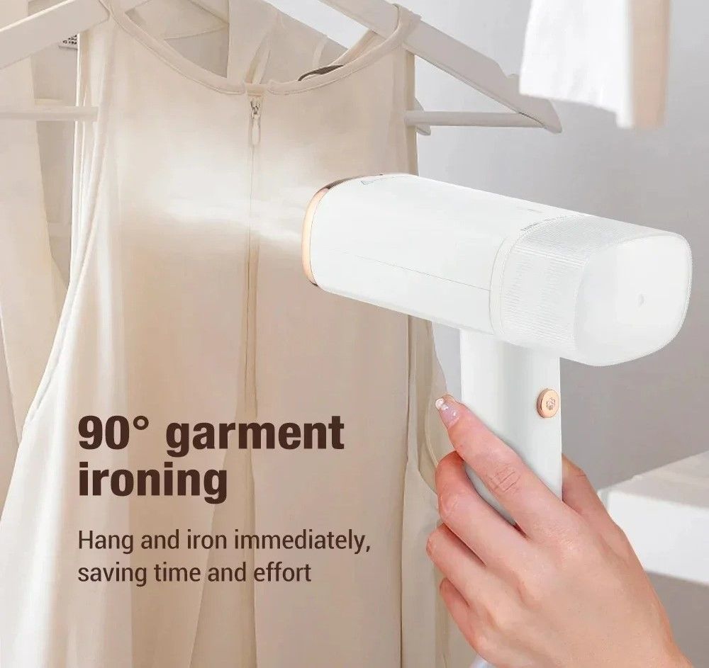 Portable 1000W Handheld Garment Steamer And Steam Cleaner white