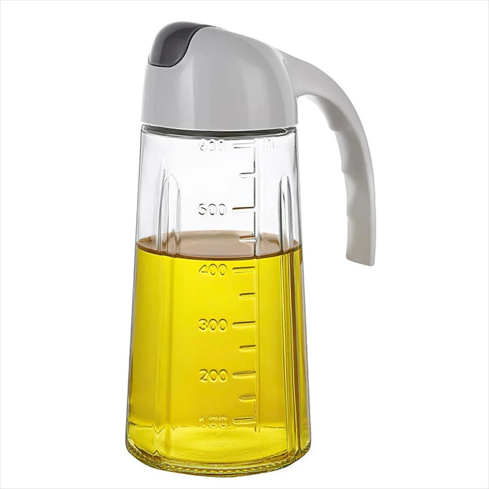 Auto Flip Glass Olive Oil Dispenser Bottle 630ml Leakproof One Hand Pour Oil & Vinegar Dispenser Auto Flip Glass Olive Oil Dispenser Bottle 630ml Leakproof One Hand Pour Oil & Vinegar Dispenser