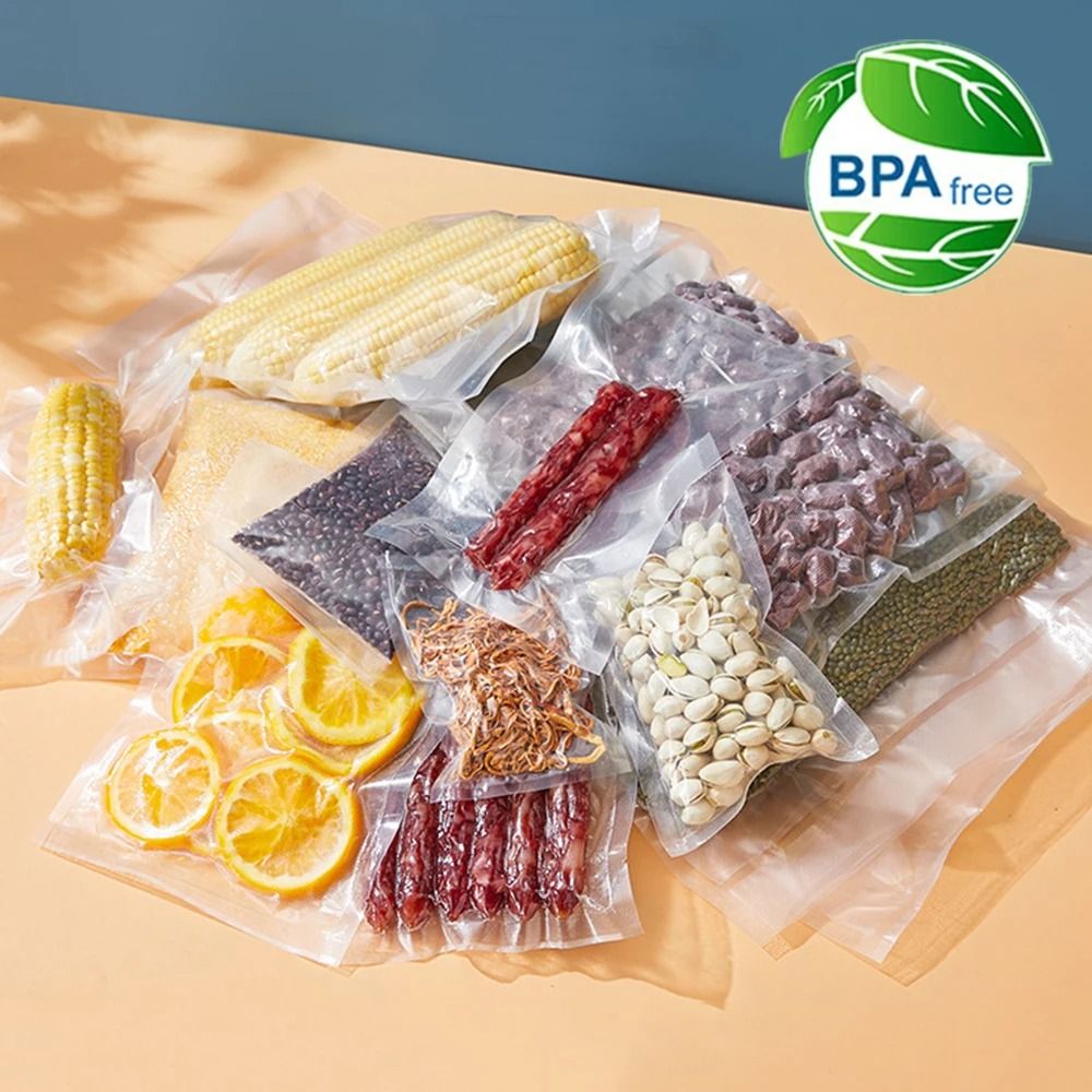 Vacuum Sealer Food Storage Bags 100 Pack Airtight Vacuum Packaging Bags For Freshness 15x25 Cm 100 Pcs