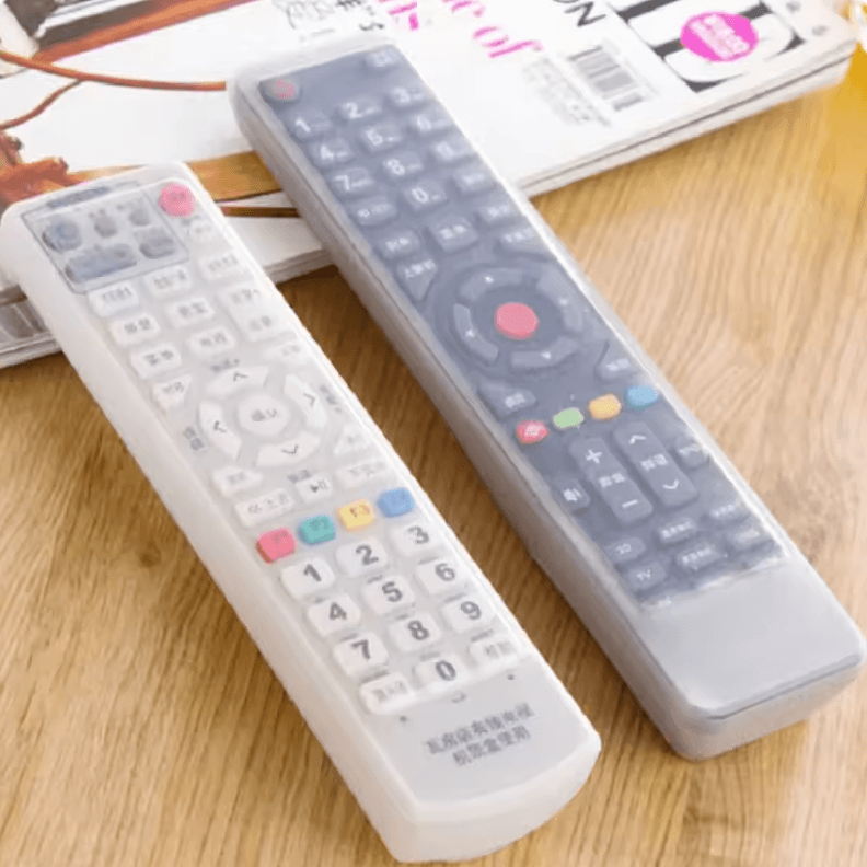 Silicone Remote Control Cover TV & Air Conditioner Dust Protection Flexible Storage Sleeve 7.48 2.17 0.79 Inches