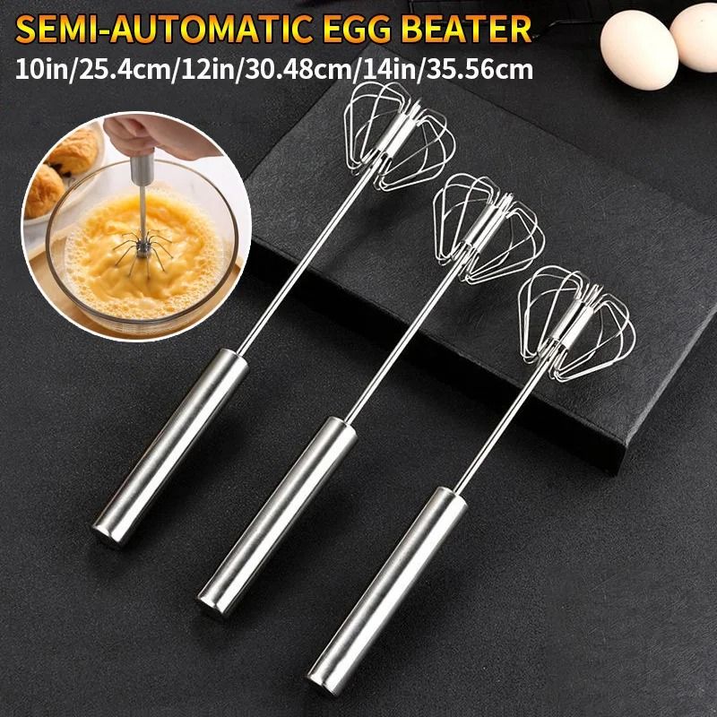 Semi Automatic Rotating Egg Beater Manual Hand Cream & Egg Mixer Baking Tool s