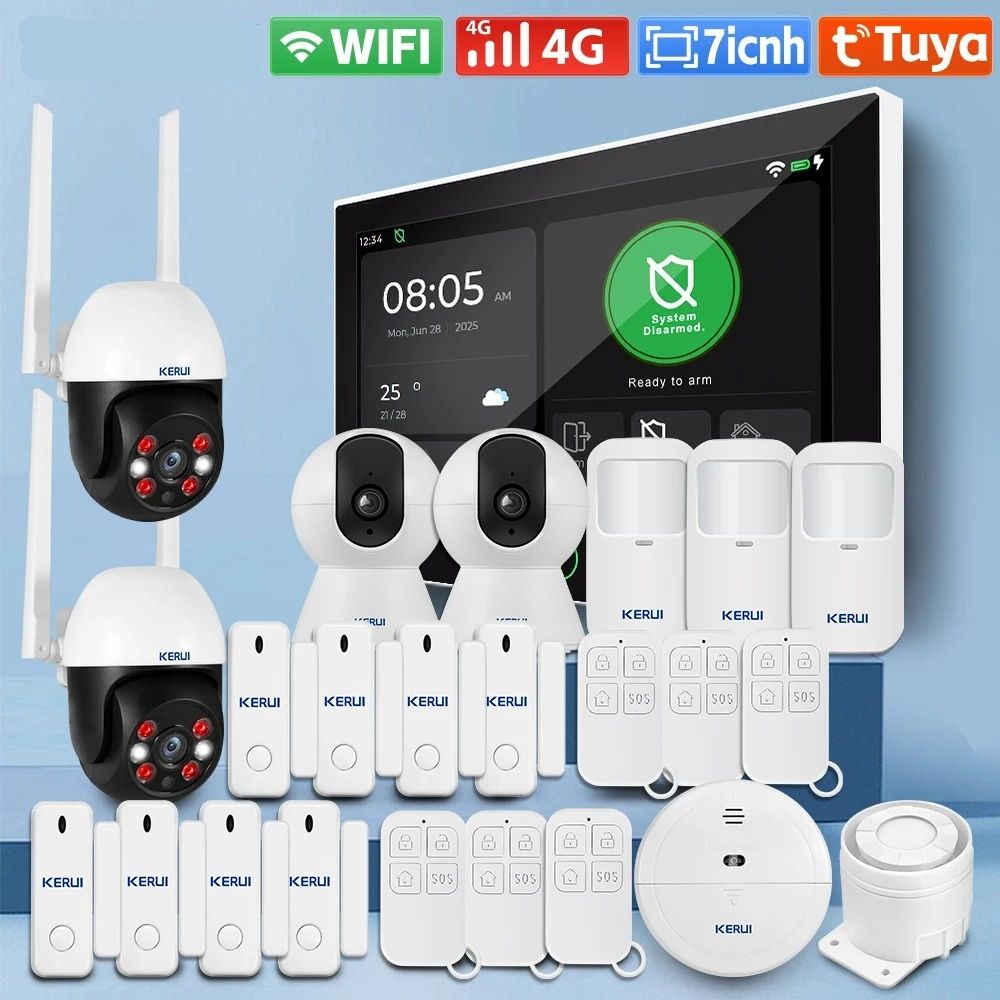 7 Inch HD Touchscreen Smart Security Hub 4G WiFi Home Command Center kit 1