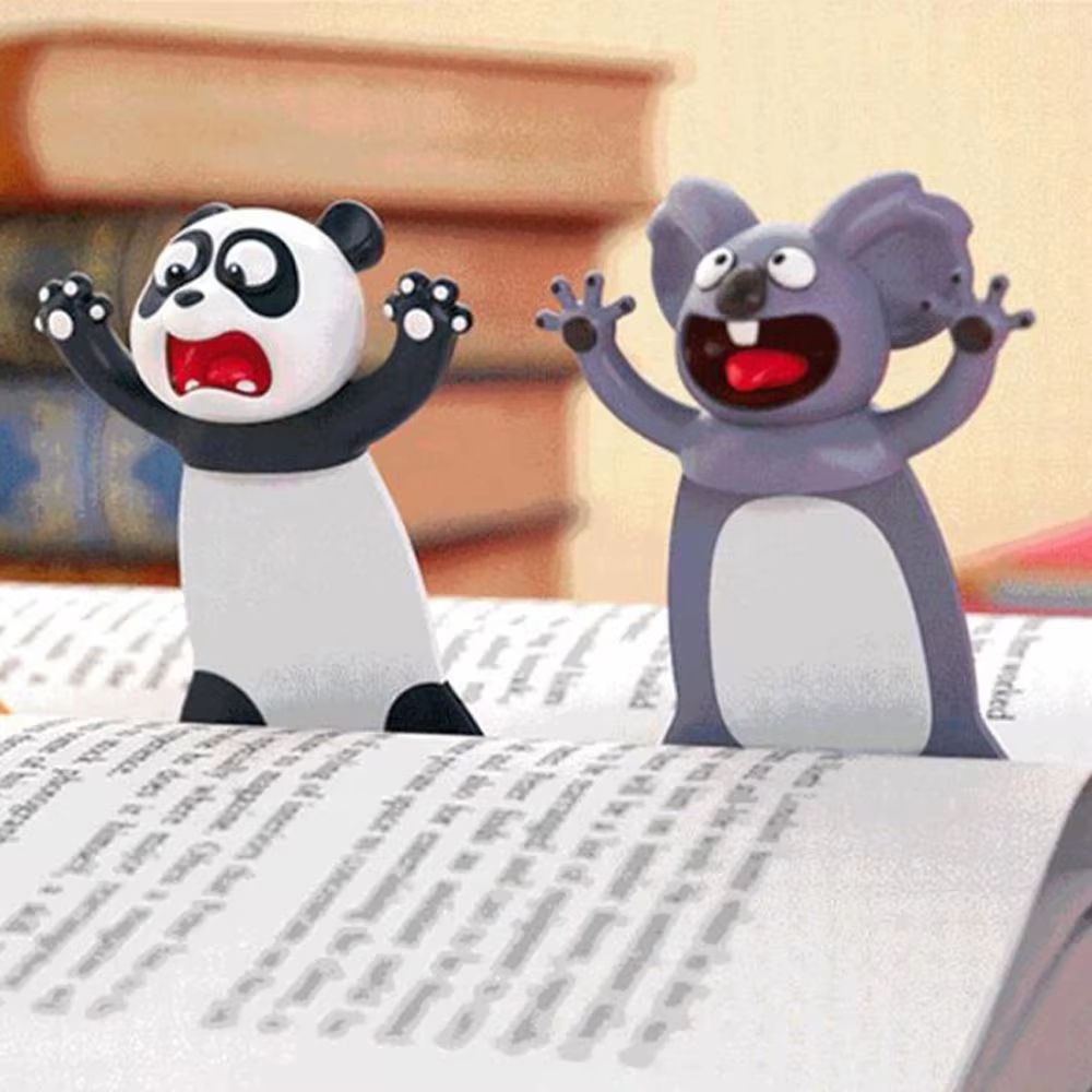 3D Stereo Cartoon Animal PVC Bookmarks Cute Cat And Friends Page Markers For School And Gifts octopus