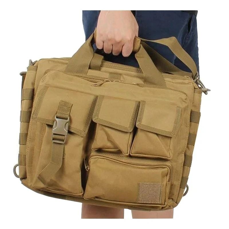 HOMEFISH Tactical Nylon Messenger Bag Multifunction Laptop Backpack With Molle System For Climbing & Outdoor Travel HOMEFISH Tactical Nylon Messenger Bag Multifunction Laptop Backpack With Molle System For Climbing & Outdoor Travel