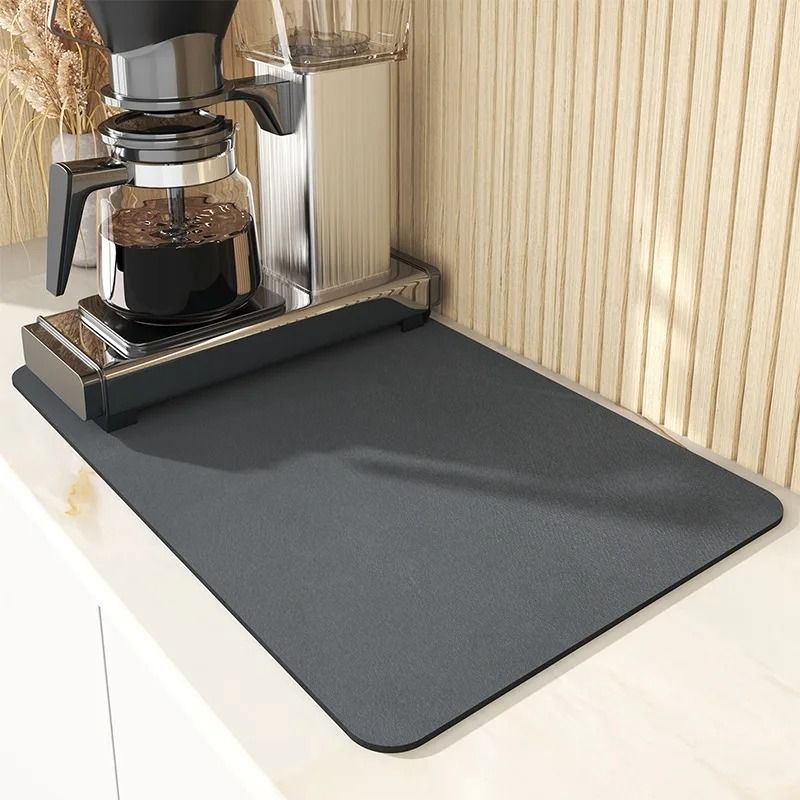 Super Absorbent Quick Dry Kitchen And Coffee Mat vegetable Grey xl