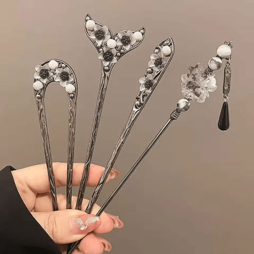 Chinese Style U Shape Hair Stick Vintage Hairpin Accessory For Women With Long Hair style 1