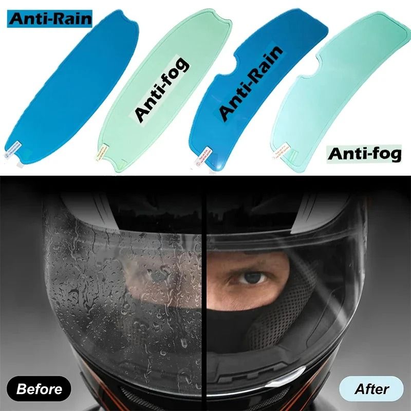 Motorcycle Helmet Anti Fog Visor Film Nano Coating Sticker 2 Pcs 3