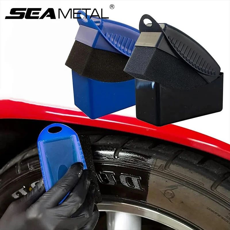 Car Wheel Waxing Sponge Applicator blue Without Cover