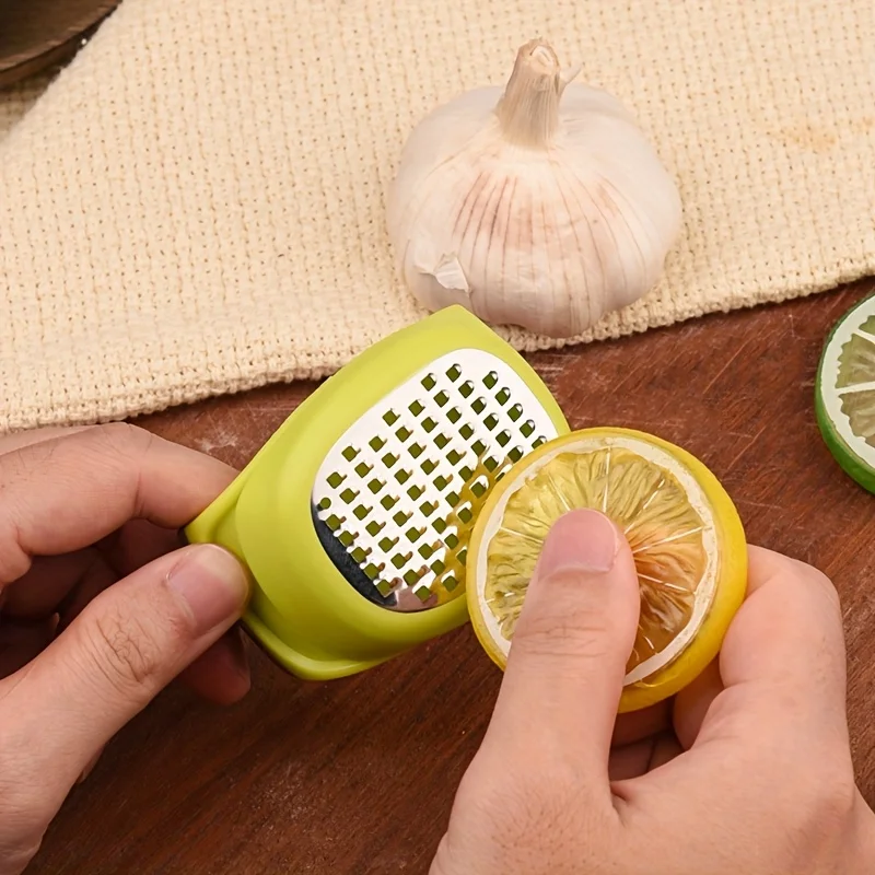 Stainless Steel 4 in 1 Manual Grater & Slicer, Lemon, Cheese, Garlic, Ginger Zester Shredder, Compact Kitchen Tool Stainless Steel 4 in 1 Manual Grater & Slicer, Lemon, Cheese, Garlic, Ginger Zester Shredder, Compact Kitchen Tool