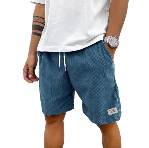 Mens Corduroy Casual Shorts Lightweight Summer Sweat Shorts For Streetwear And Beach dark Gray s