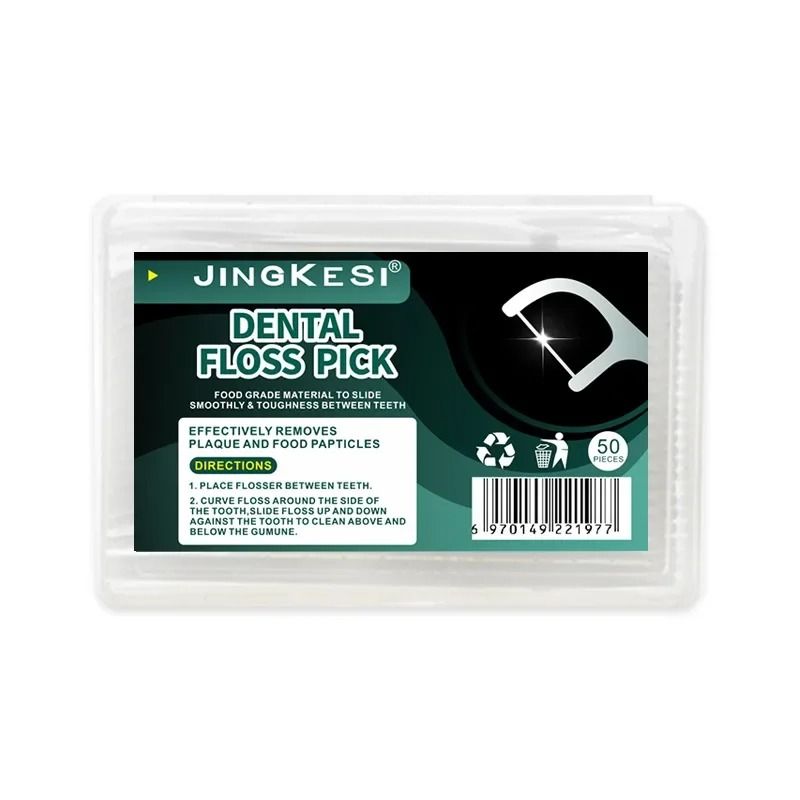 Dental Floss Polymer Disposable Toothpick Set 50 Pcs