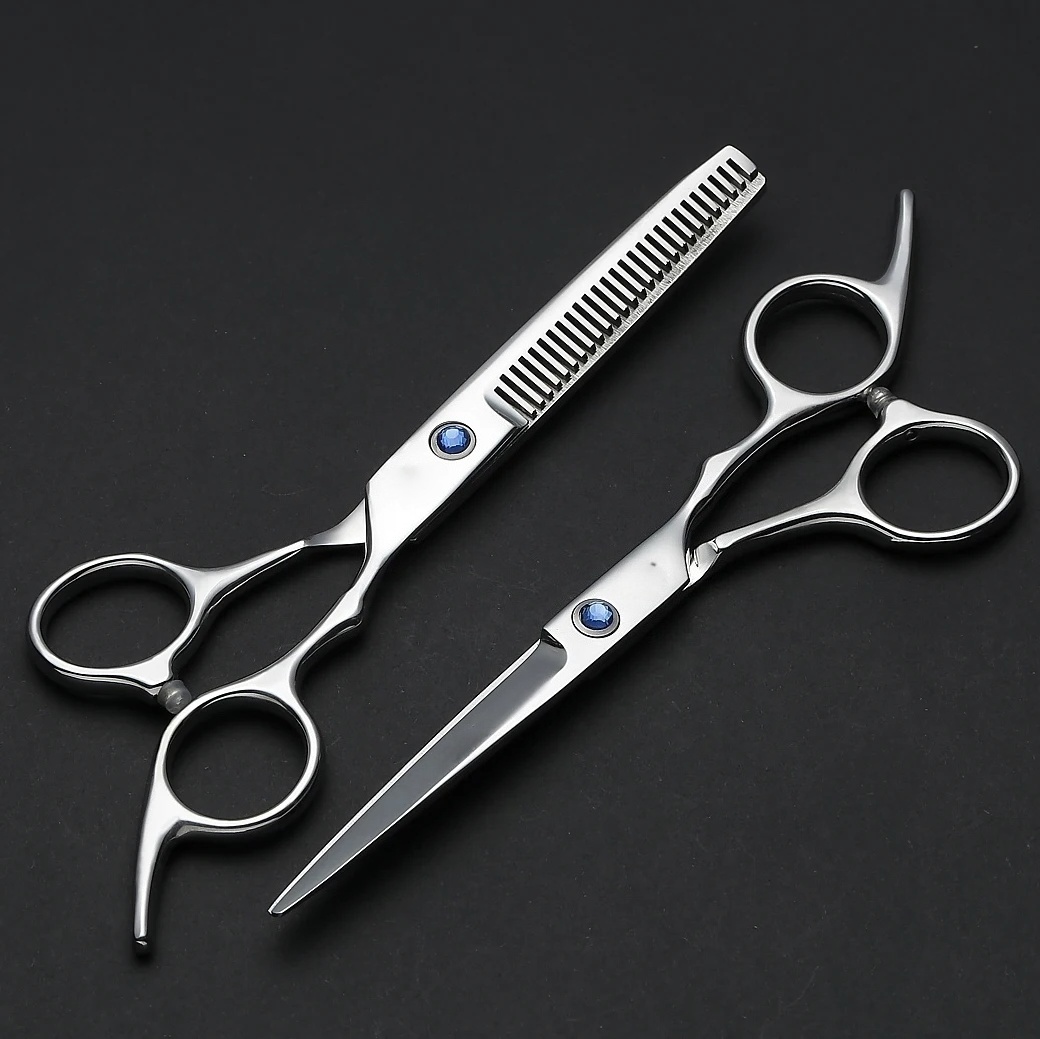 Professional Barber Hair Cutting Scissors Thinning Shears Kit, Stainless Steel Texturing Salon Razor Edge Scissor cutting Scissor