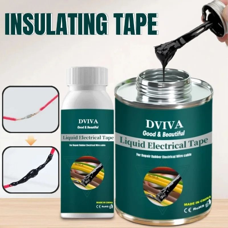 Professional Liquid Electrical Tape & Insulation Sealant 150ml Black