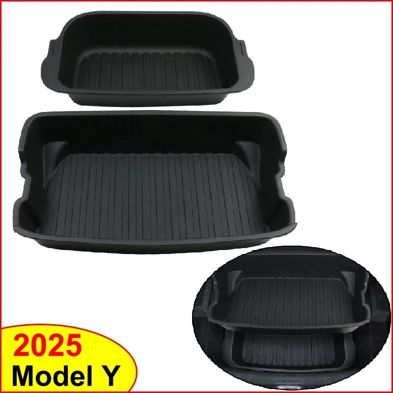 Tesla Model Y Frunk Organizer Double Deck Trunk Storage Box my 2025 Front Trunk