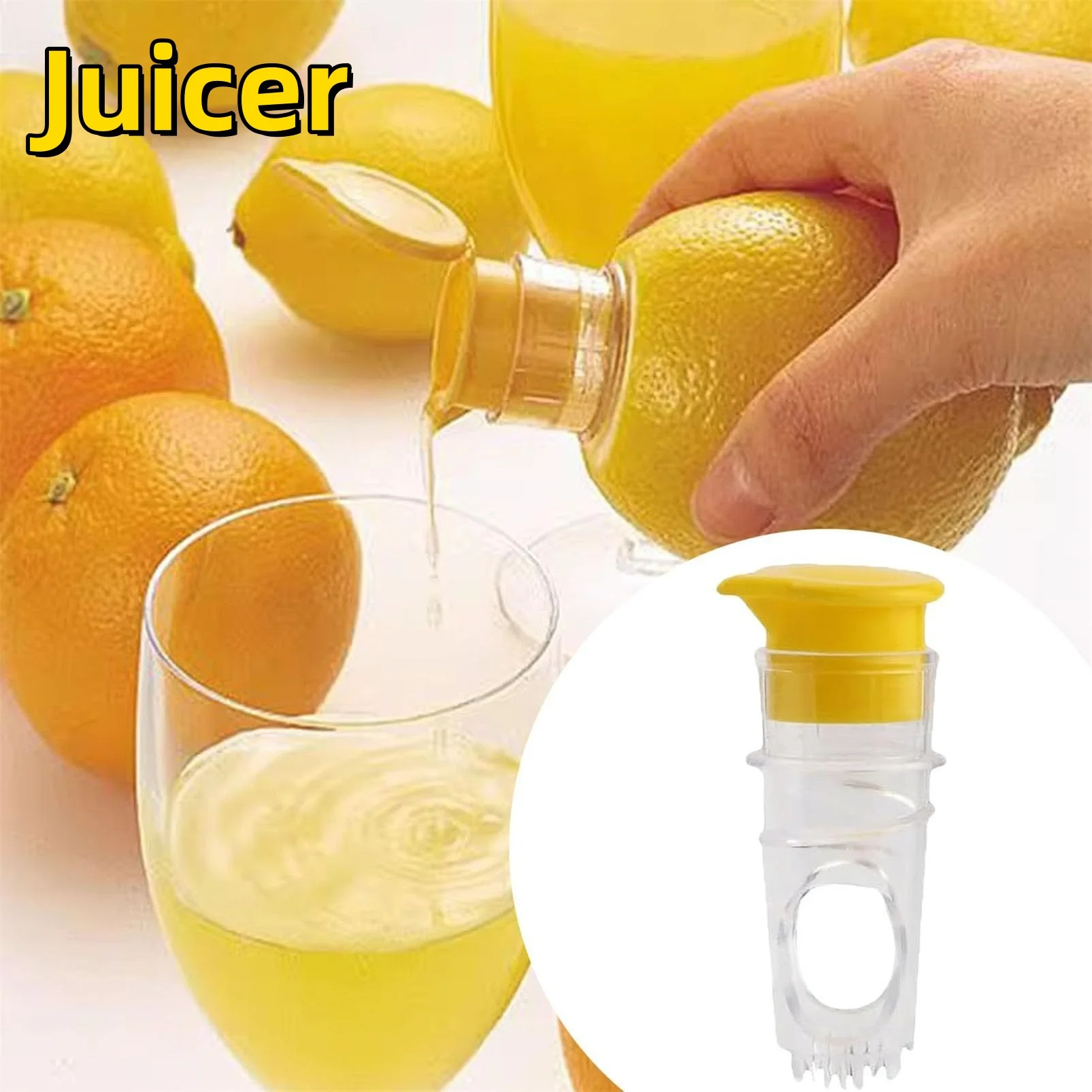 Plastic Manual Citrus Juicer, Mini Lemon Juicer, Orange Squeezer, Easy Juice Extractor For Freshness Preserving Kitchen green