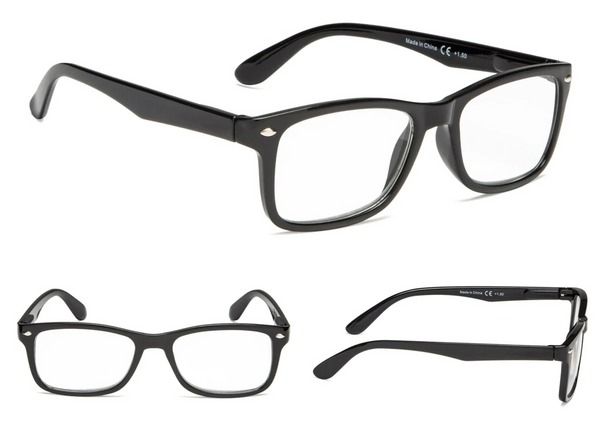 Classic Retro Reading Glasses For Men And Women, Unisex, Spring Hinge +1.50 Strength