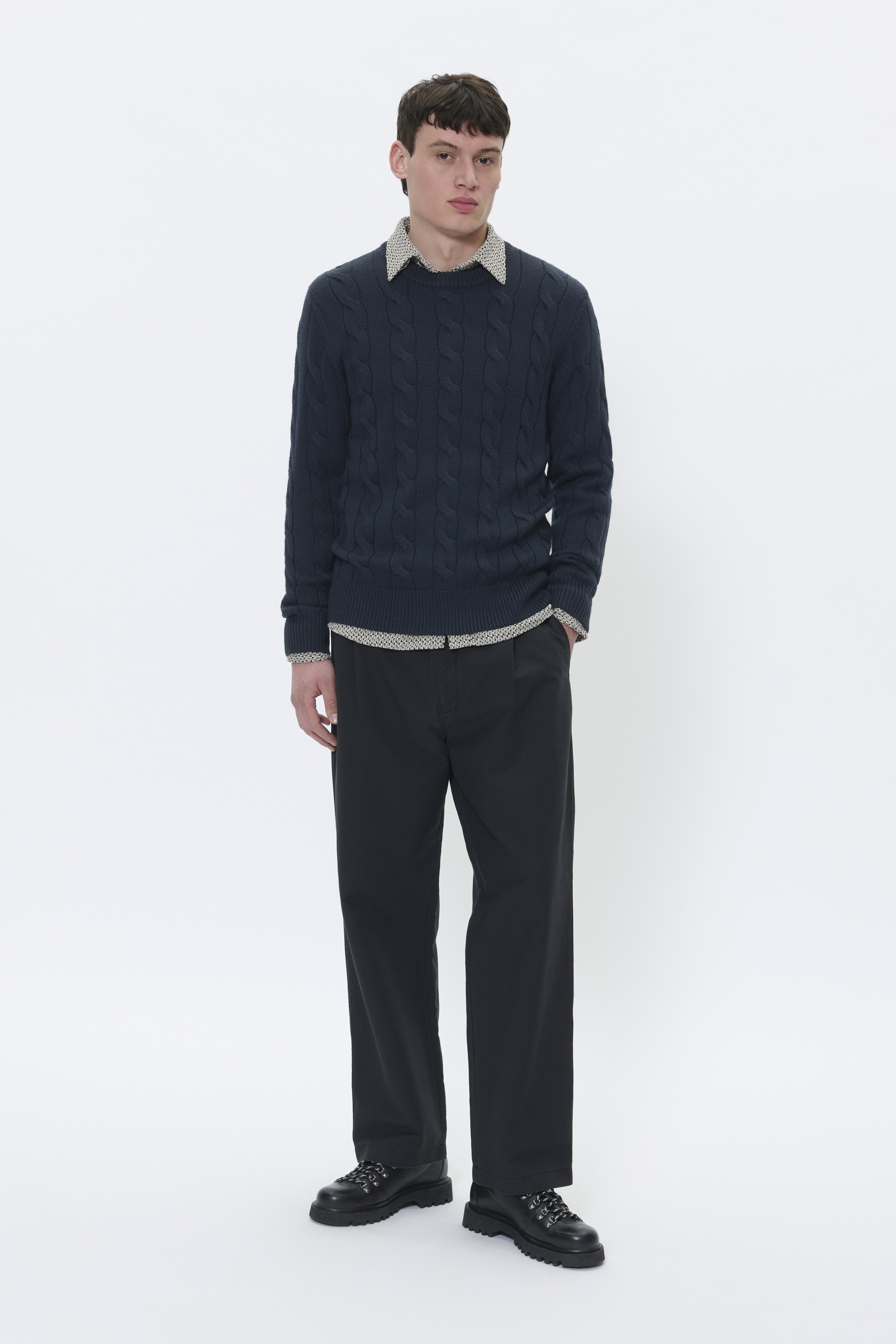 Strickpullover MAtriton Gerade Passform navy Image