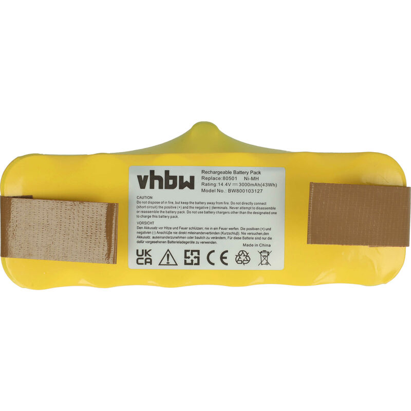 Batteria Compatibile Con Irobot Roomba 500, 600, 700, 800, 900 Serie Aspirapolvere, Home Cleaner (3000mah, 14,4v, Nimh) - Vhbw