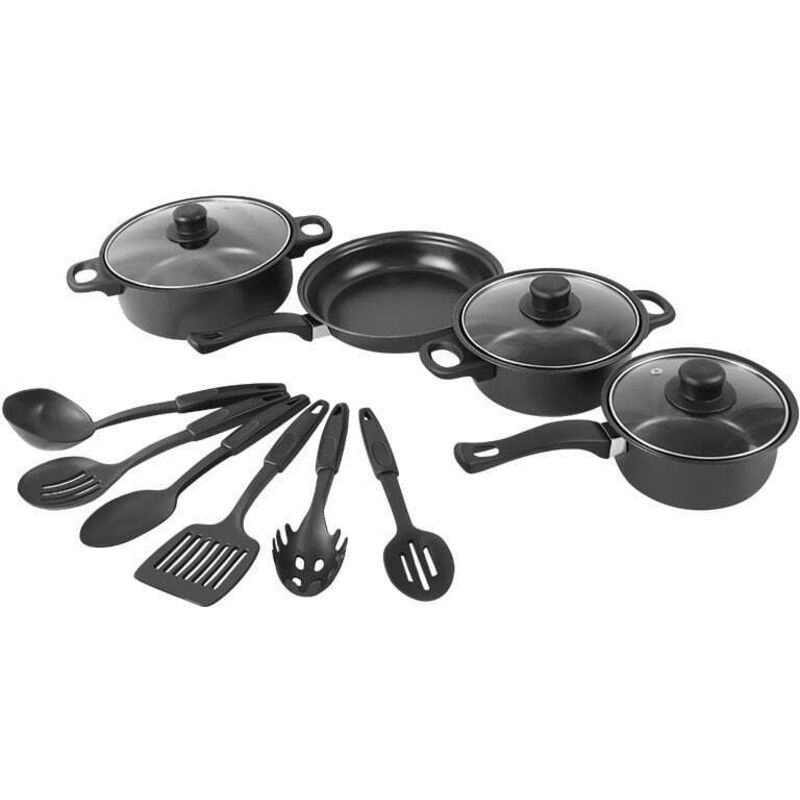 Set Di Pentole Da Esterno In Ghisa Da 13 Pezzi, Comprende Pentole E Spatole, Padelle Antiaderenti Per Zuppa, Pentolini Per Il Latte, Padelle E Pentole In Pietra.