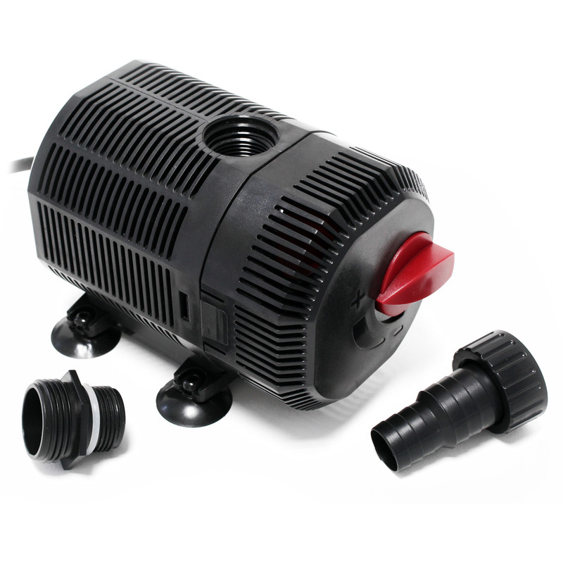 Cqb-2000 Supereco Pompa Da Laghetto 35w 2400l/h, Con Regolatore Di Flusso, Per Circolazione Acqua - Sunsun