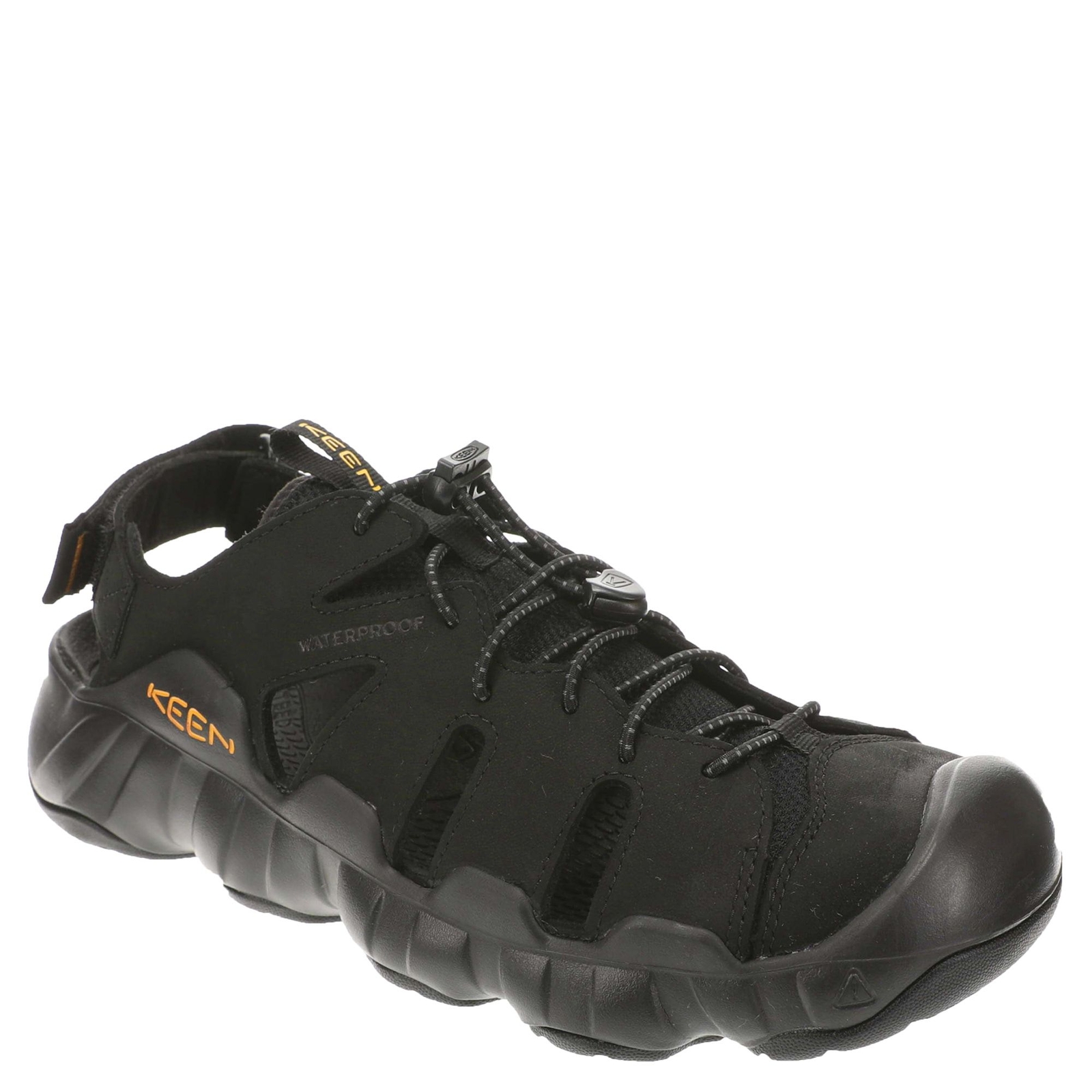 KEEN Hyperport Fisherman Leather - Mens 10 Black Sandal Medium