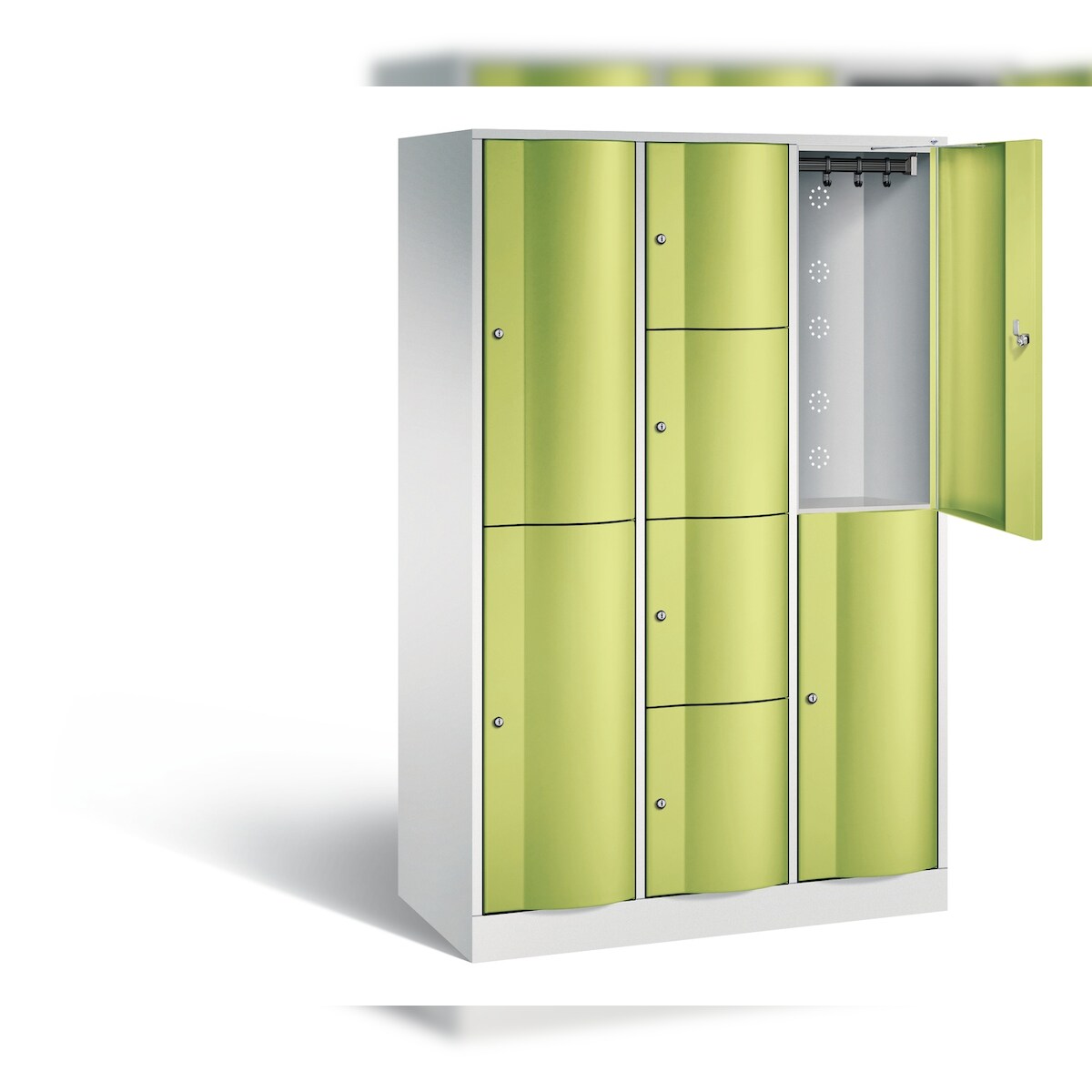 C+P Kombi-Schließfachschrank Resisto, H1950xB1148xT540mm Image