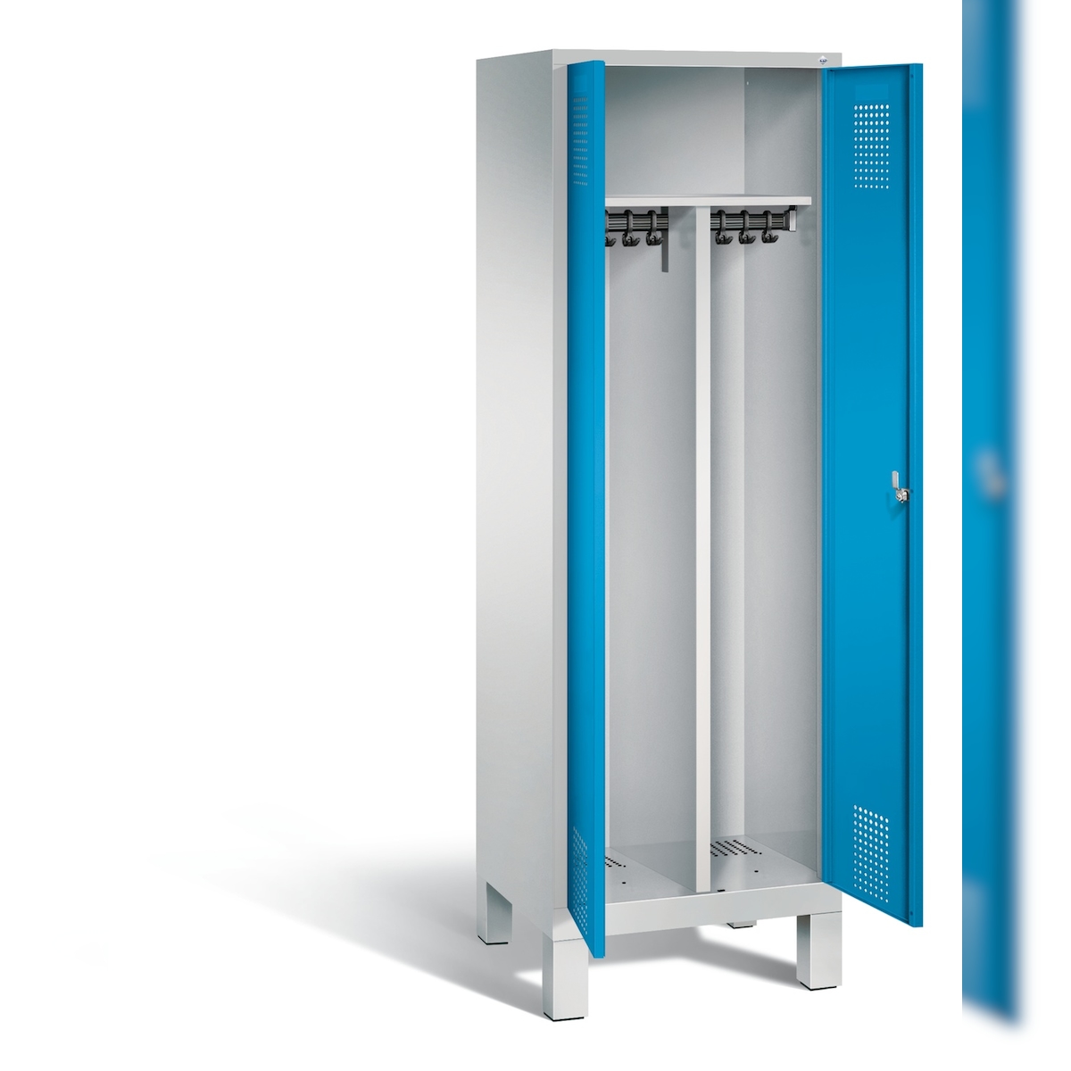 C+P Schwarz-Weiss-Spind Evolo, H1850xB610xT500mm Image