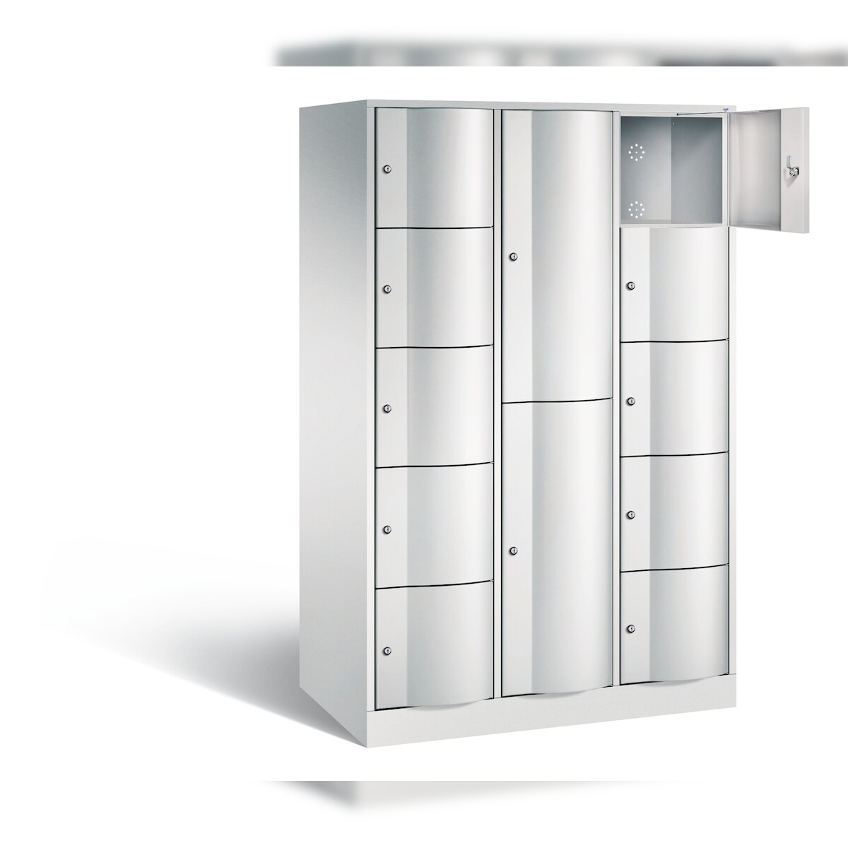 C+P Kombi-Schließfachschrank Resisto, H1950xB1148xT640mm Image