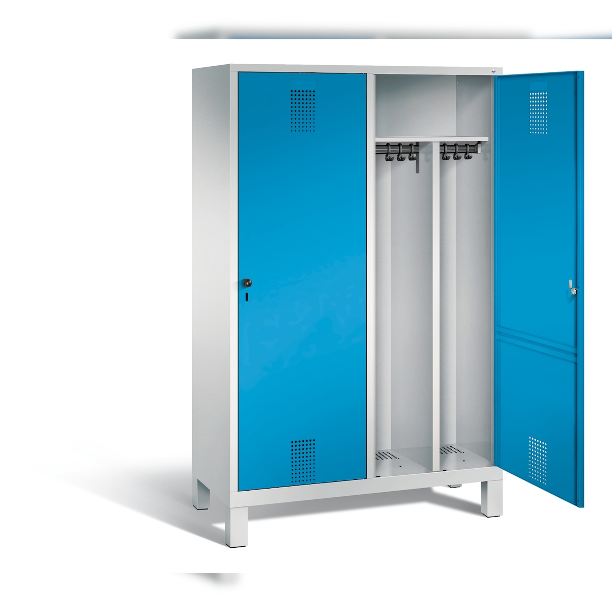 C+P Schwarz-Weiss-Spind Evolo, H1850xB1190xT500mm Image