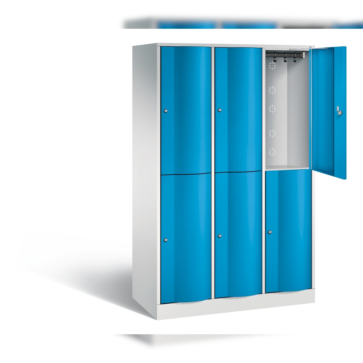 C+P Spind doppelstöckig Resisto, H1950xB1148xT540mm Image