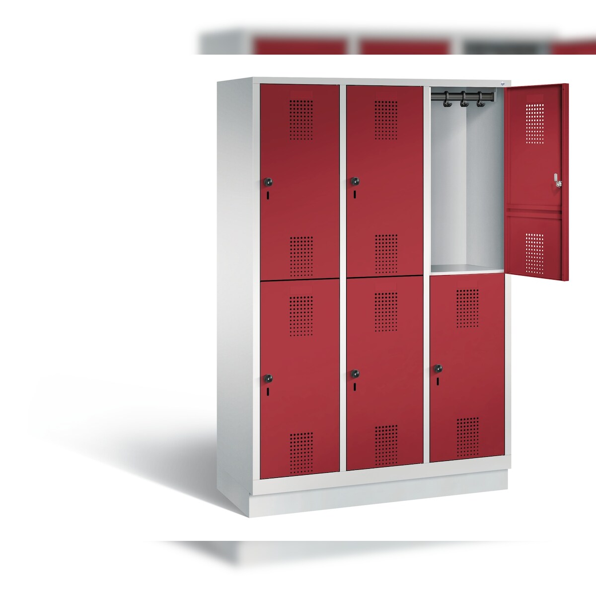 C+P Spind doppelstöckig Evolo, H1800xB1200xT500mm Image