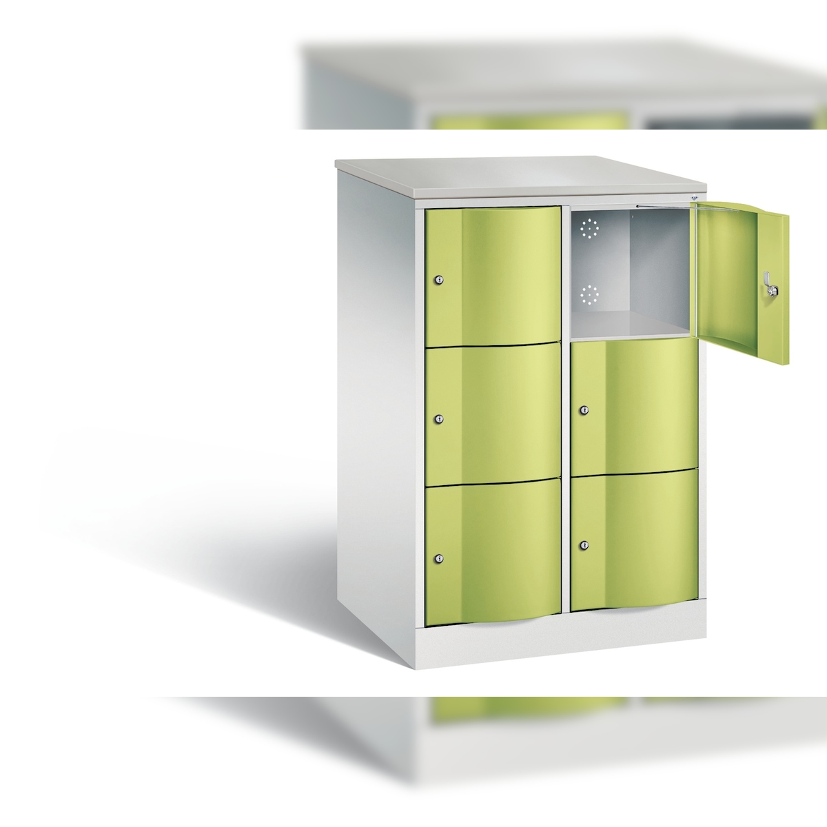 C+P XL-Schließfachschrank Resisto, H1255xB772xT640mm Image