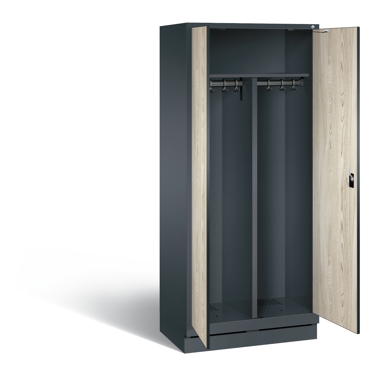 C+P Schwarz-Weiss-Spind Evolo, H1800xB810xT500mm Image