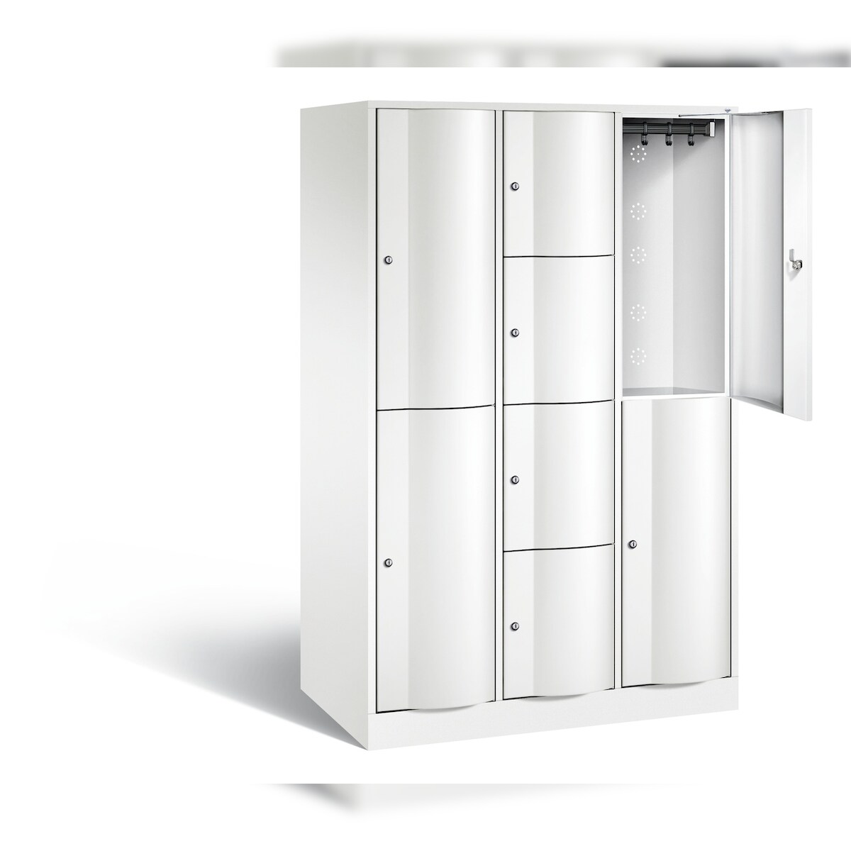 C+P XL-Kombi-Schließfachschrank Resisto, H1950xB1148xT640mm Image