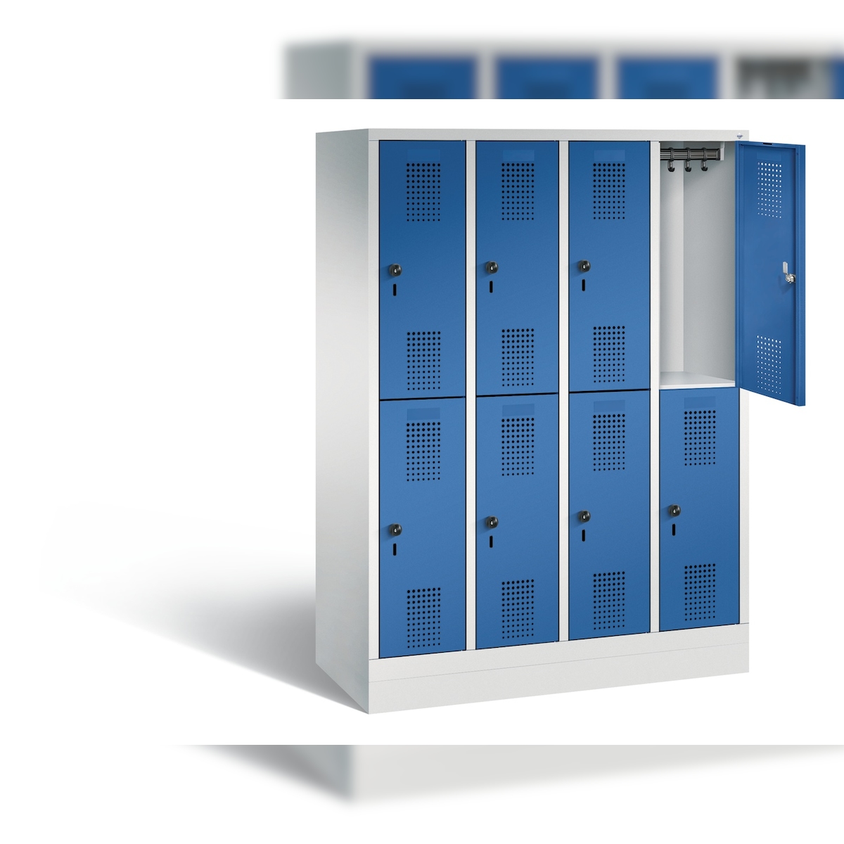 C+P Schul-Spind doppelstöckig Evolo, H1600xB1190xT500mm Image