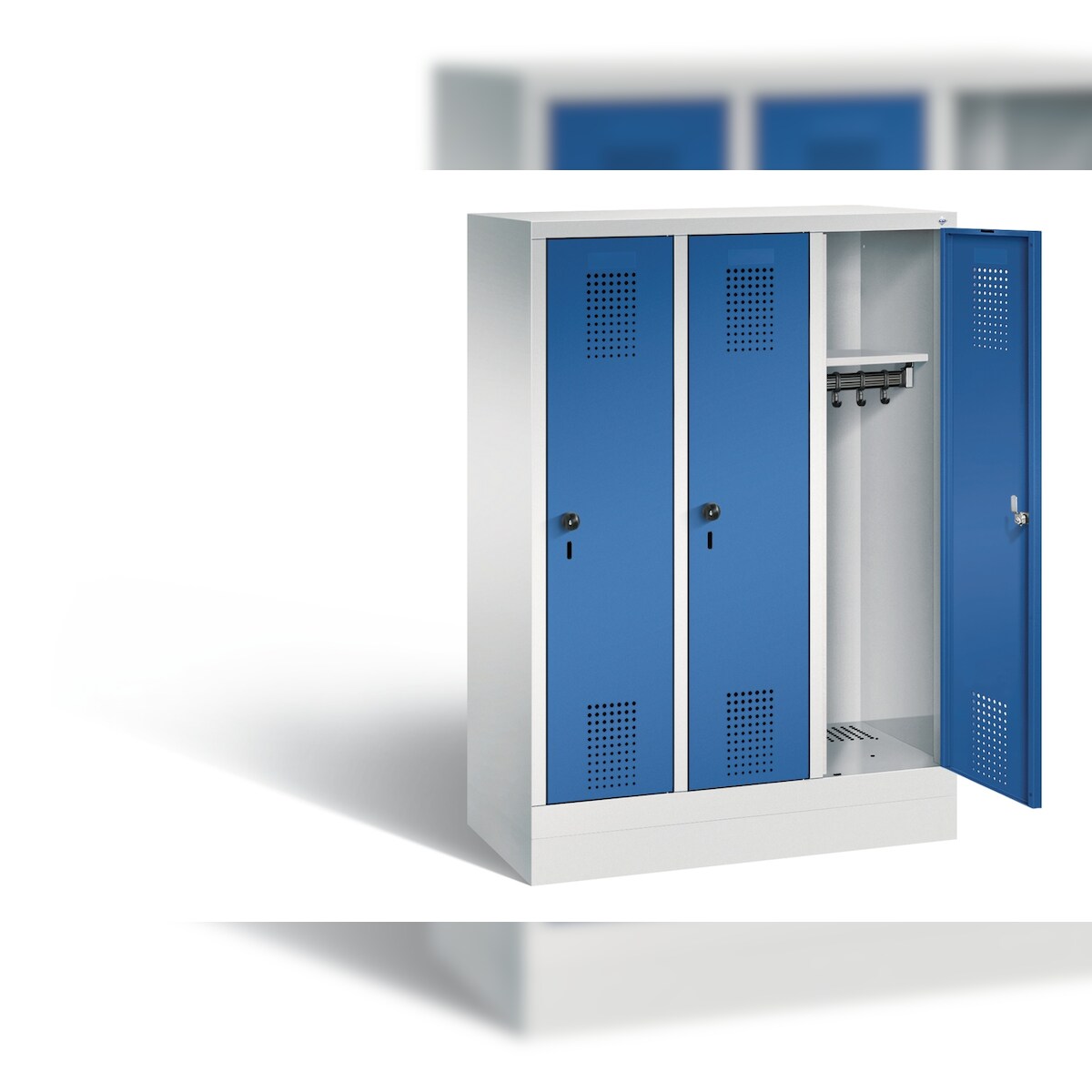 C+P Kindergarten-Spind Evolo, H1300xB900xT300mm Image