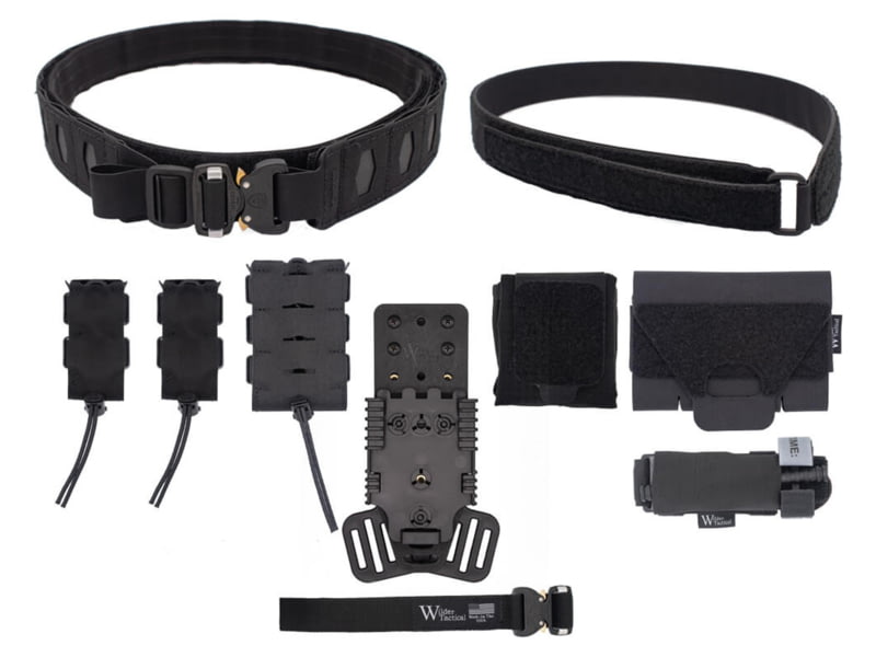 Wilder Tactical HITMAN GEAR Elite Kit V-Buckle MHP Adapter Nemesis Woodland X-Large 40-44 HMGEKNEM01XL