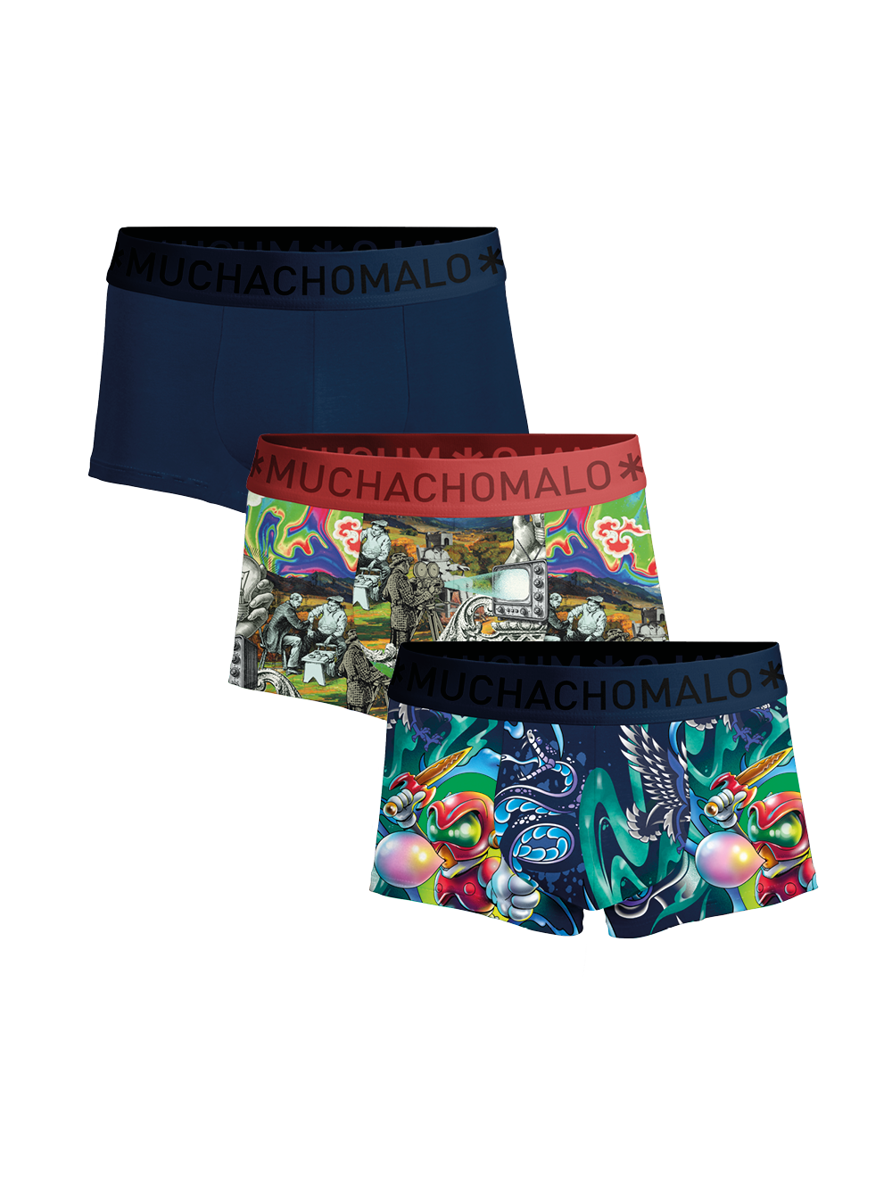 Muchachomalo Herren Boxershorts – 3 Stück – Herren Unterhosen Image