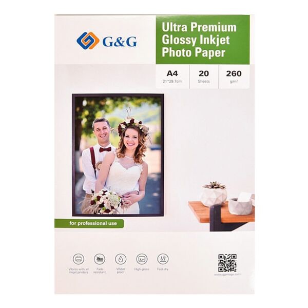 G&G Fotopapier »Ultra Premium Glossy Inkjet« A4 260 g/m² 20 Blatt Image