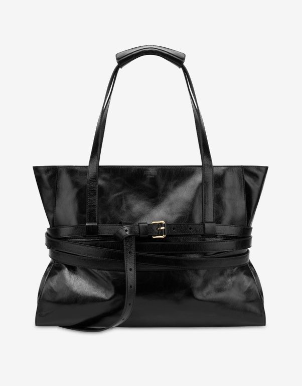 Tote Tie Me - Black - Moschino Totes