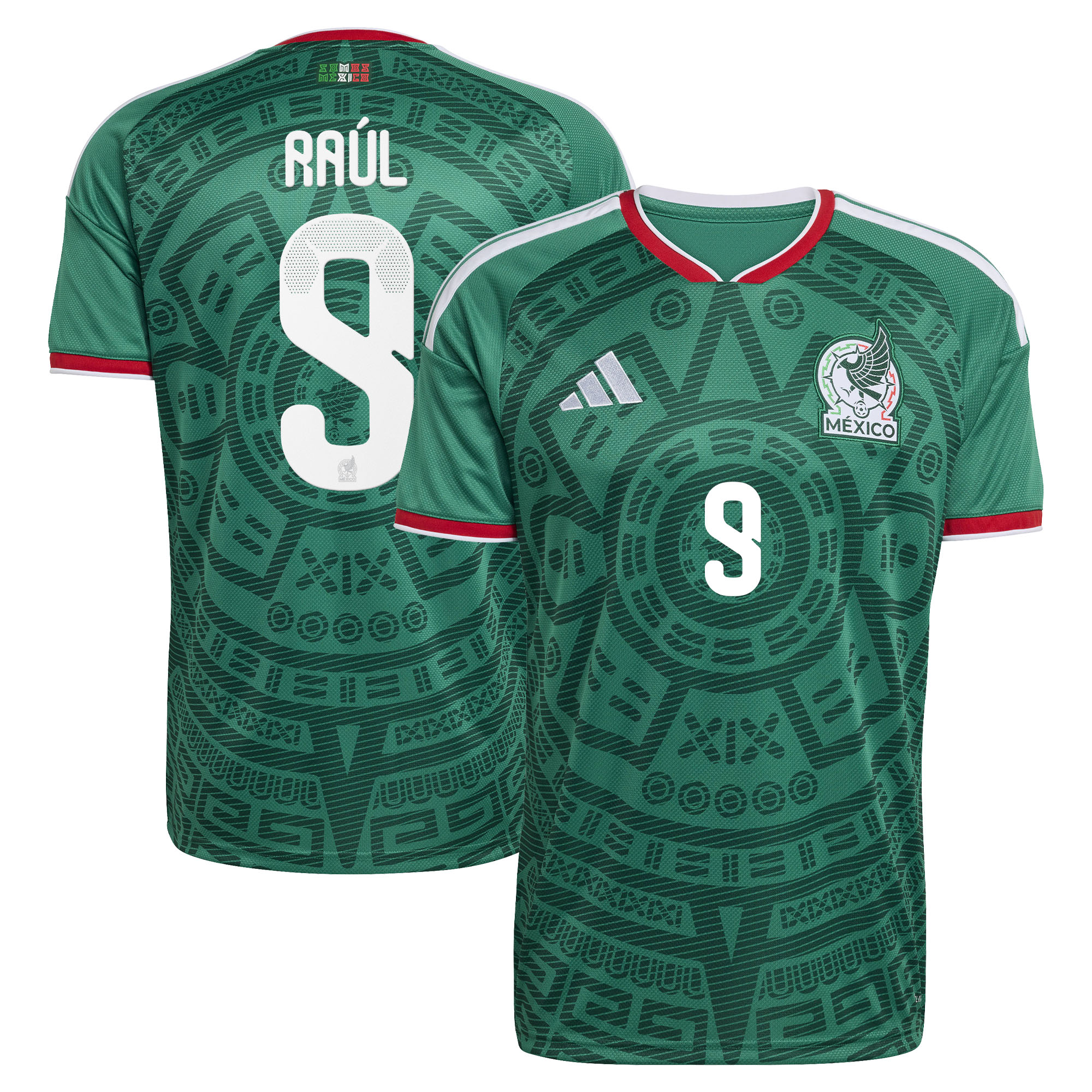 Mexiko adidas Heimtrikot 2026 mit Aufdruck Raúl 9 Image